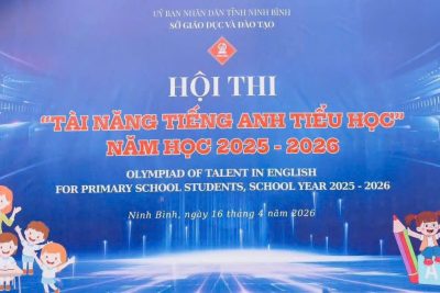 Vinh danh học sinh tham gia hội thi ” Tài năng tiếng Anh tiểu học” tỉnh Ninh Bình năm học 2025-2026.
